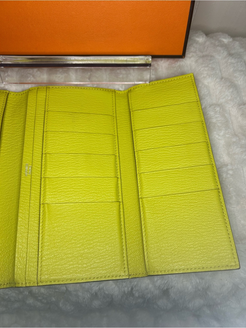 Hermès Bearn Soufflet Chèvre Mysore Leather palladium-plated Hardware - Picture 12 of 15